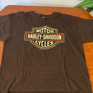 Harley-Davidson Brown Tee with Iconic Logo